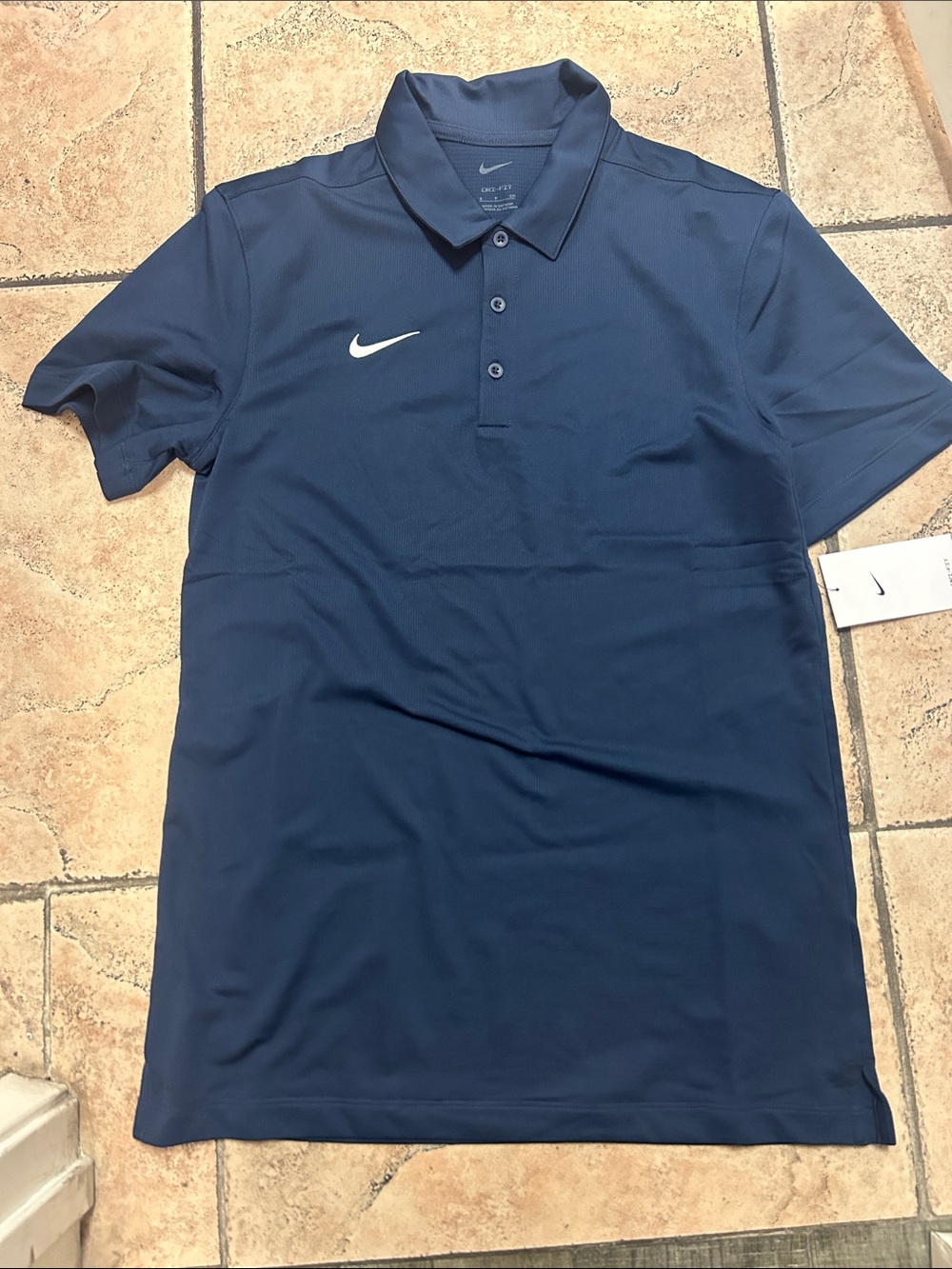 Nike Men's Navy Dri-FIT Polo Shirt Small NWT